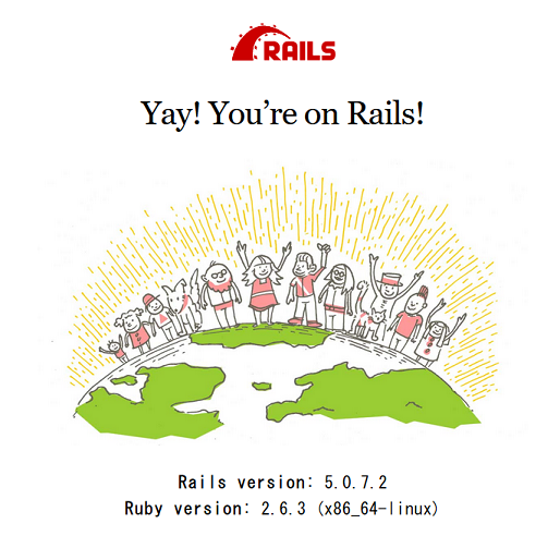 Rails実行画面